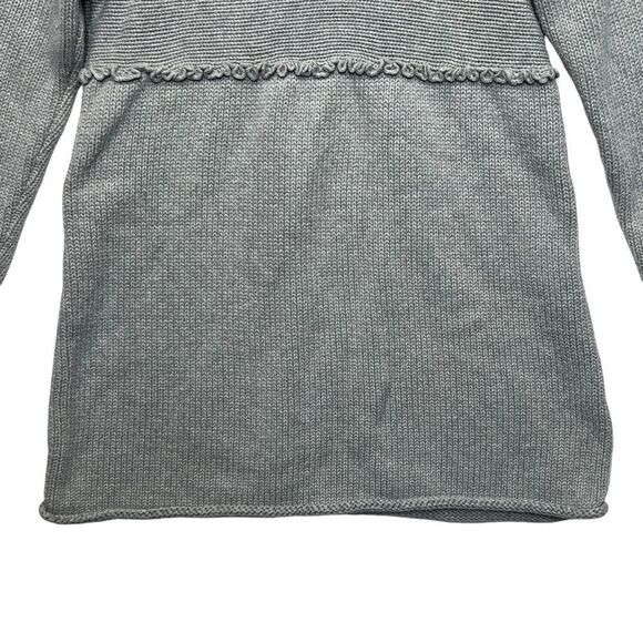 J. Jill Grey Knit Tunic Sweater Boat Neck S Petite- Measurements in pics - Picture 12 of 14